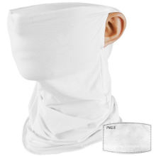 Ice Silk Neck Gaiter Face Cover with Filter Ear Loops